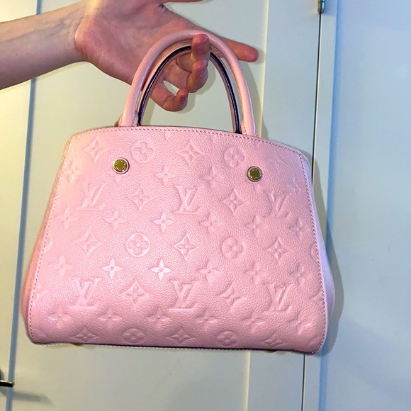 Authentic Louis Vuitton Rose Poudre Montaigne BB - Picture 2 of 6